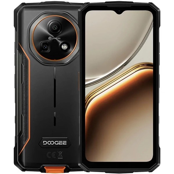 Celular DOOGEE Fire 7 NFC Dual SIM de 128GB 6GB RAM de 6.6" 64+2MP 16MP - Blaze Orange