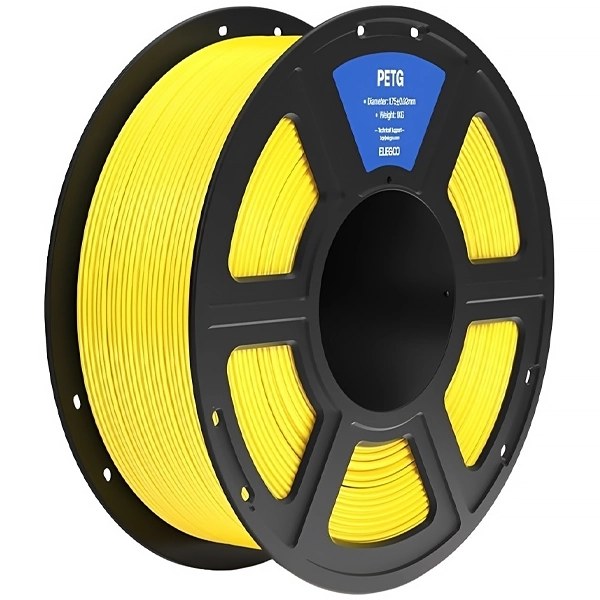Filamento Elegoo Petg para Impresoras 3D 1.75mm de 1kg - Amarillo