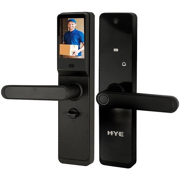 Cerradura Electrónica para Puerta HYE 630 Max con Cámara - Negra