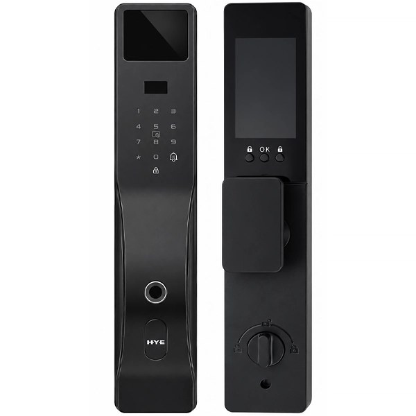 Cerradura Electrónica para Puerta HYE F10 con Cámara - Negro