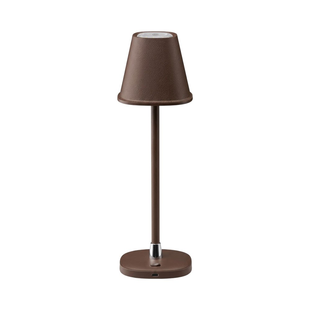 Lámpara De Mesa Luxor Lx 3 C504 M Recargable Marrón